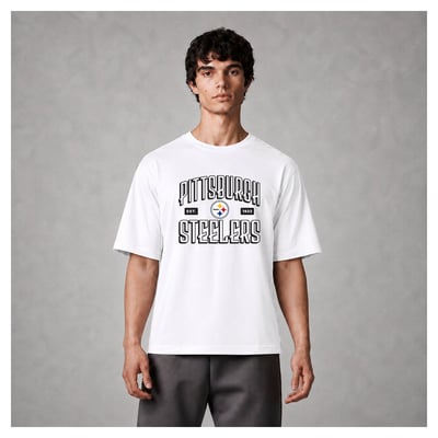 Pittsburgh Steelers Levelwear Luxe Moment Stronghold Knit T-Shirt - White