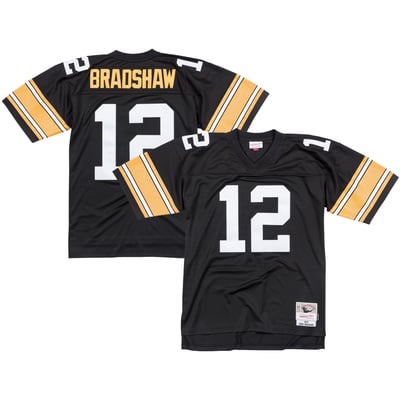 Terry Bradshaw Pittsburgh Steelers Mitchell & Ness Legacy Replica Jersey - Black