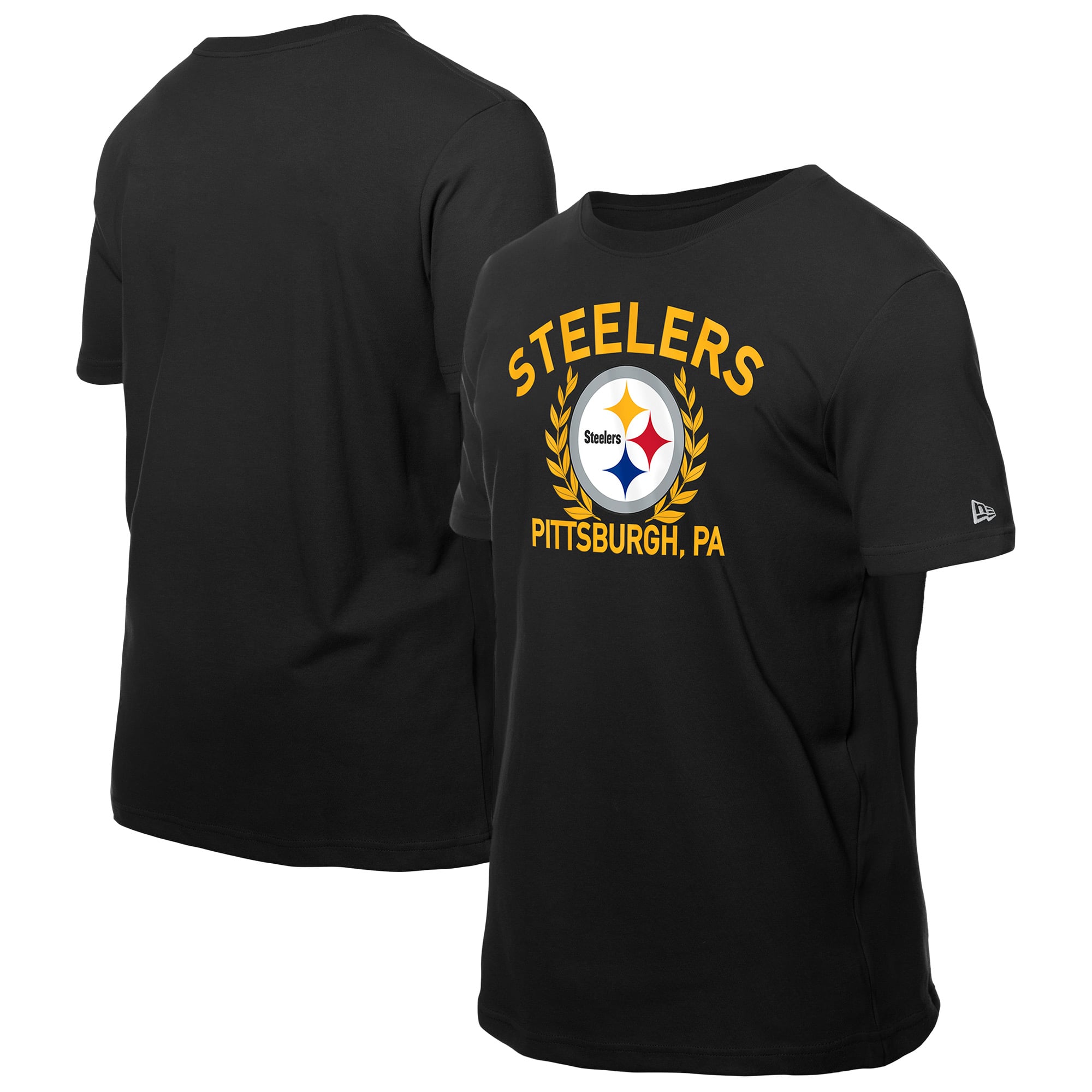 New Era Pittsburgh Steelers T-Shirt Two Tone Pop – Graues Herrenshirt Mit Team-Logo