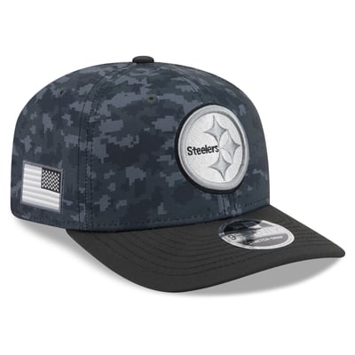 Pittsburgh Steelers New Era 2026 Salute To Service 9SEVENTY Adjustable Hat - Black