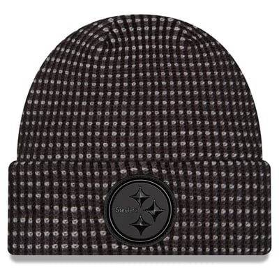 Pittsburgh Steelers New Era 2026 Sideline Cold Weather  Cuffed Knit Hat - Black