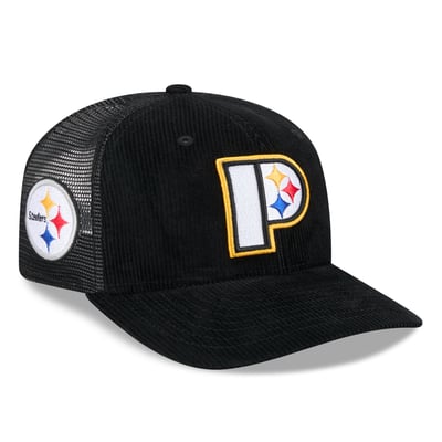 Pittsburgh Steelers New Era Deceptor 9SEVENTY Adjustable Hat - Black