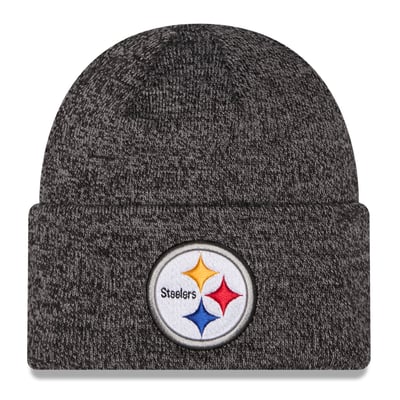Pittsburgh Steelers New Era Marled Cuffed Knit Hat - Black