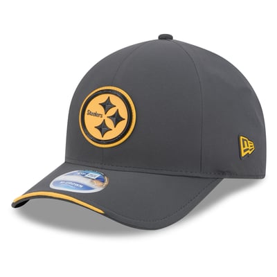 Pittsburgh Steelers New Era 2026 Sideline Cold Weather  9FORTY M-Crown Adjustable Hat - Charcoal