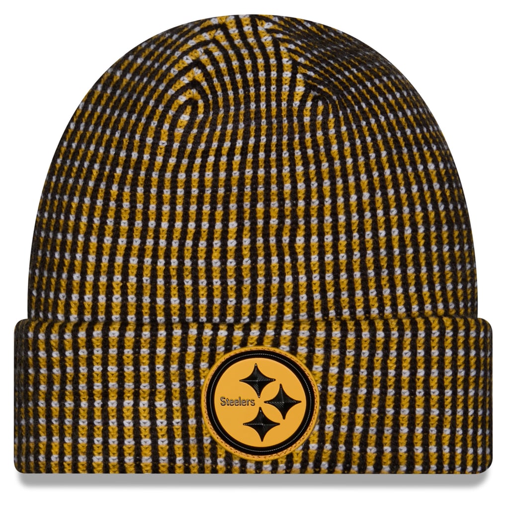 Men's Pittsburgh Steelers New Era Gold 2026 Sideline Cold Weather Cuffed Knit Hat