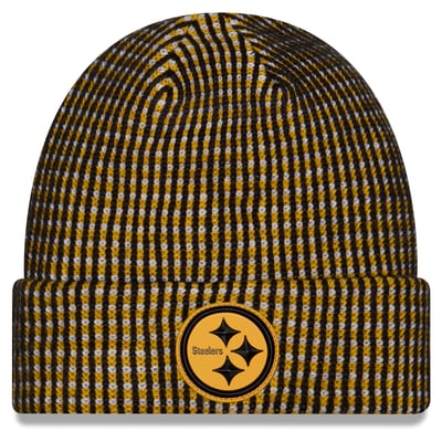 Pittsburgh Steelers New Era 2026 Sideline Cold Weather  Cuffed Knit Hat - Gold