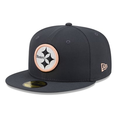 Pittsburgh Steelers New Era Fall Glow 59FIFTY Fitted Hat - Gray