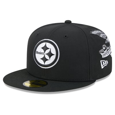 Pittsburgh Steelers New Era x BJ Betts 2026 Salute To Service Lifestyle 59FIFTY Fitted Hat - Black