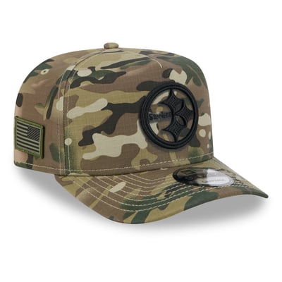 Pittsburgh Steelers New Era x BJ Betts 2026 Salute To Service 9FIFTY A-Frame Snapback Hat - Camo
