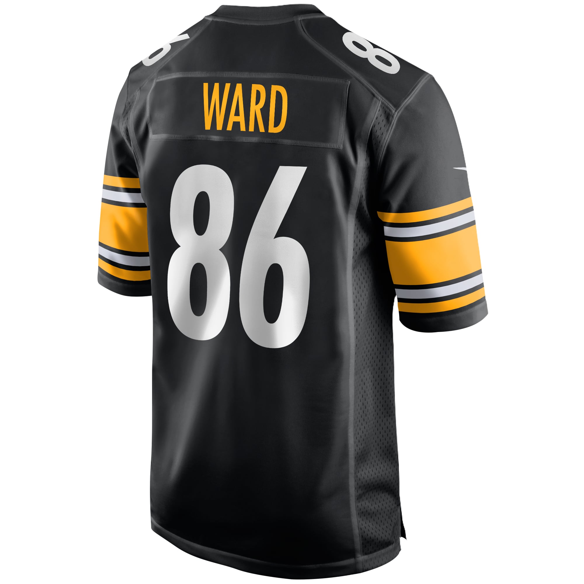 Men's Pittsburgh Steelers Hines Ward Nike Black Game Retired
