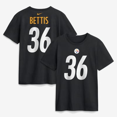Jerome Bettis Pittsburgh Steelers Nike Retired Name & Number T-Shirt - Black