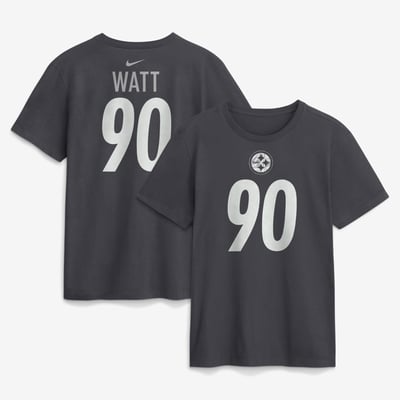 T.J. Watt Pittsburgh Steelers Nike Name & Number T-Shirt - Anthracite