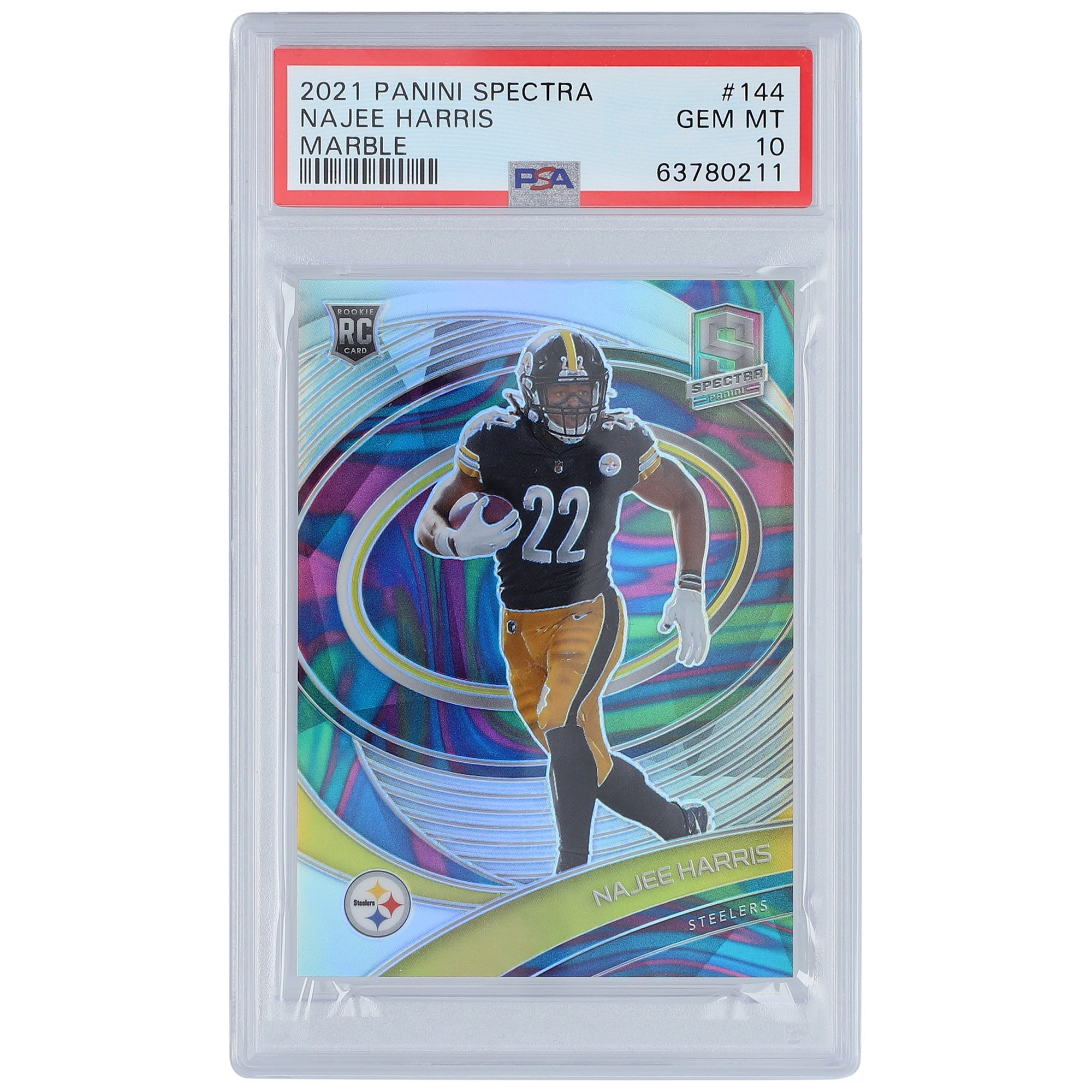 Pittsburgh Steelers Najee Harris 2021 Panini Spectra Marble Prizm