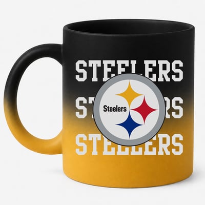 Pittsburgh Steelers Pegasus 16oz. Echo Fade Soft Touch Ceramic Mug