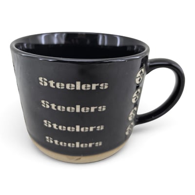 Pittsburgh Steelers Pegasus 17oz. Tonal Logo Sand Blasted Mug