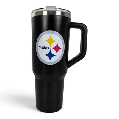Pittsburgh Steelers Pegasus 38oz. Standard Logo Stainless Steel ProCarry Tumbler