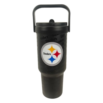 Pittsburgh Steelers Pegasus 40oz. 5-D Logo Wordmark Stainless Steel ProCarry Tumbler