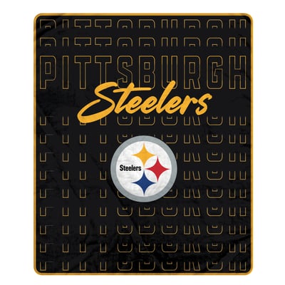 Pittsburgh Steelers Pegasus Echo Script Fade 50" x 60" Ultra Soft Throw Blanket