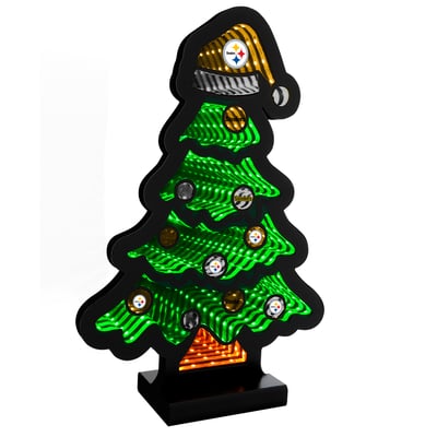 Pittsburgh Steelers 12" Christmas Tree LED Infinity Light