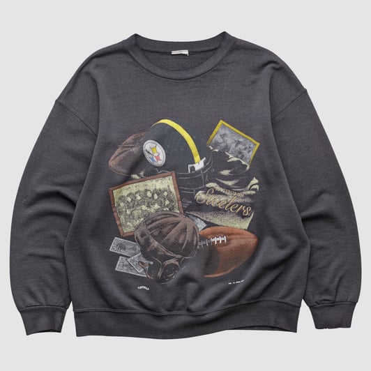 Pittsburgh Steelers 1994 Pullover Sweatshirt - Charcoal - XS by Fanatics Real Vintage