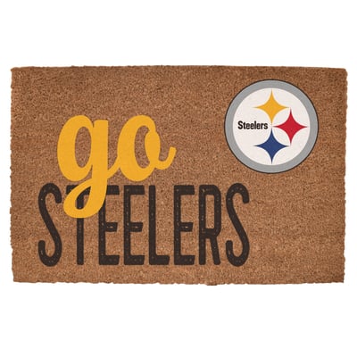 Pittsburgh Steelers 20" x 30" Go Team Coir Door Mat
