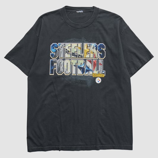 Pittsburgh Steelers 2000s T-shirt - Black - XL by Fanatics Real Vintage