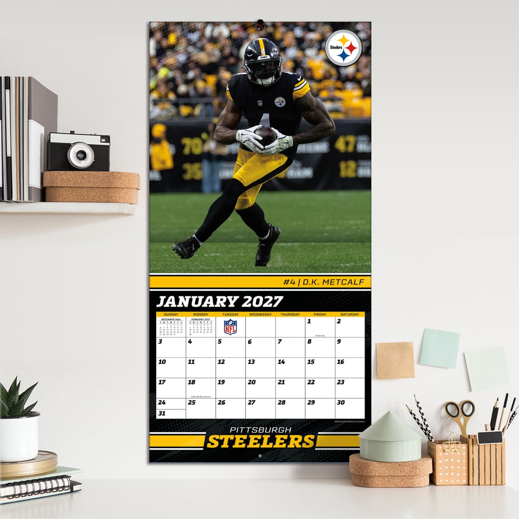 Pittsburgh Steelers 2027 12” x 12” Team Wall Calendar