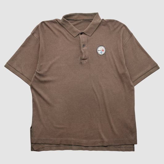 Pittsburgh Steelers 90s Polo - Brown - L by Fanatics Real Vintage