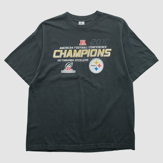 Pittsburgh Steelers Alstyle 2010 T-shirt - Black - L by Fanatics Real Vintage