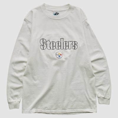 Pittsburgh Steelers Dynasty 2000s Long Sleeve T-shirt - White - S by Fanatics Real Vintage