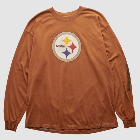 Pittsburgh Steelers Gildan 2000s Long Sleeve T-shirt - Brown - M by Fanatics Real Vintage