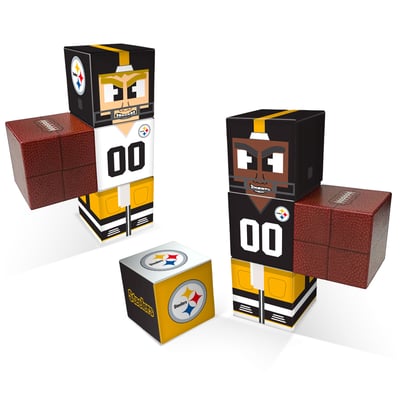 Pittsburgh Steelers Home & Away Magnetic Fidget Building Cubes Combo Set