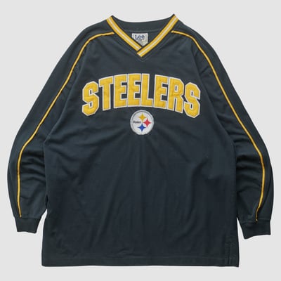 Pittsburgh Steelers Lee Apparel 2000s Long Sleeve T-shirt - Black - 2XL by Fanatics Real Vintage