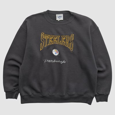 Pittsburgh Steelers Lee Apparel 90s Pullover Sweatshirt - Black - M by Fanatics Real Vintage