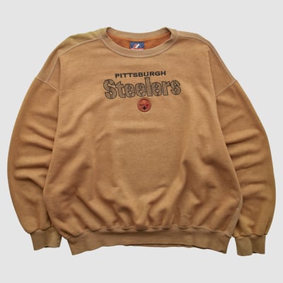 Pittsburgh Steelers Majestic 2000s Pullover Sweatshirt - Clay - XL by Fanatics Real Vintage