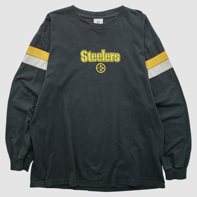 Pittsburgh Steelers NFL 2000s Long Sleeve T-shirt - Black - XL by Fanatics Real Vintage