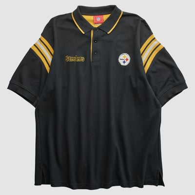 Pittsburgh Steelers NFL 2000s Polo - Black - 2XL by Fanatics Real Vintage