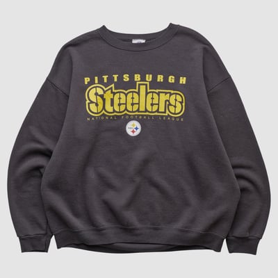 Pittsburgh Steelers NFL 2000s Pullover Sweatshirt - Black - L by Fanatics Real Vintage