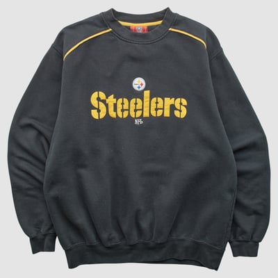 Pittsburgh Steelers NFL 2000s Pullover Sweatshirt - Black - M by Fanatics Real Vintage