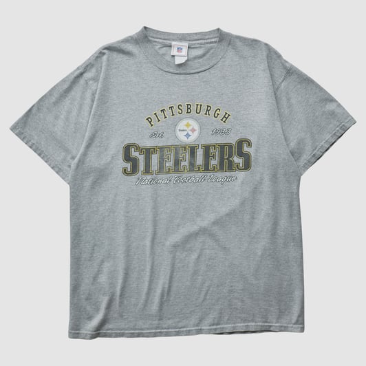 Pittsburgh Steelers NFL 2000s T-shirt - Heather Gray - M by Fanatics Real Vintage