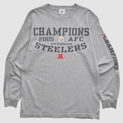 Pittsburgh Steelers NFL 2005 Sweatshirt - Heather Gray - XS by Fanatics Real Vintage