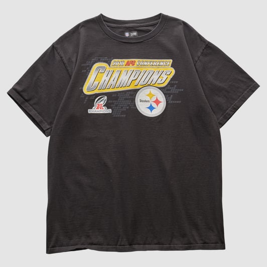 Pittsburgh Steelers NFL 2010 T-shirt - Black - L by Fanatics Real Vintage