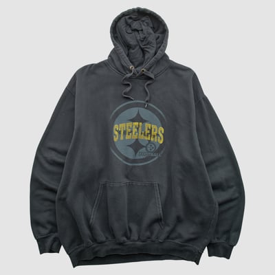 Pittsburgh Steelers NFL 2010s Hooded Pullover Sweatshirt - Black - 2XL by Fanatics Real Vintage