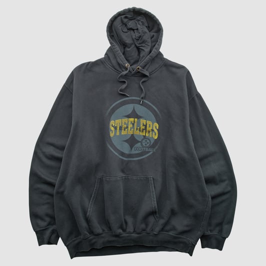 Pittsburgh Steelers NFL 2010s Hooded Pullover Sweatshirt - Black - 2XL by Fanatics Real Vintage