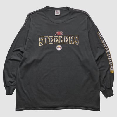 Pittsburgh Steelers NFL 2010s Long Sleeve T-shirt - Black - L by Fanatics Real Vintage