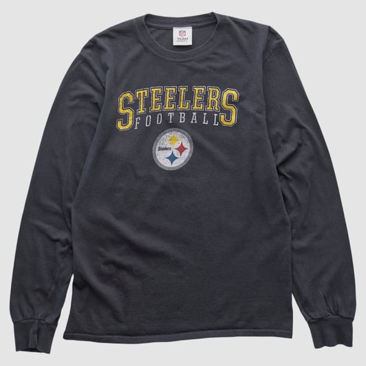 Pittsburgh Steelers NFL 2010s Long Sleeve T-shirt - Black - XS by Fanatics Real Vintage