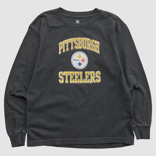 Pittsburgh Steelers NFL 2010s Long Sleeve T-shirt - Black - Yth S by Fanatics Real Vintage