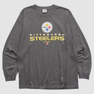 Pittsburgh Steelers NFL 2010s Long Sleeve T-shirt - Dark Heather Gray - 2XL by Fanatics Real Vintage