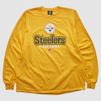 Pittsburgh Steelers NFL 2010s Long Sleeve T-shirt - Yellow - XL by Fanatics Real Vintage