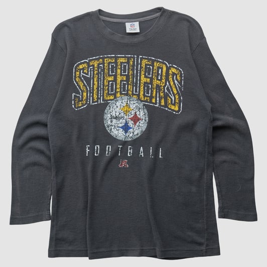 Pittsburgh Steelers NFL 2010s Long Sleeve Top - Black - M by Fanatics Real Vintage